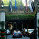 THE ENTRANCE TO THE GROSVENOR HOUSE HOTEL IS SEEN IN PARK LANE IN LONDON.